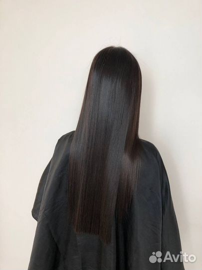 Кератиновое выпрямление волос