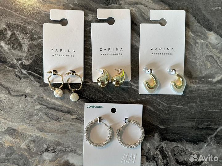 Сережки Zarina, H&M