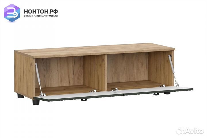 Тв-тумба Милан дуб золотой / олива софт