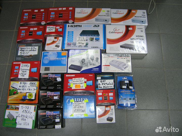 Конвертеры,сплиттеры и переходн hdmi,DVI,VGA,скарт