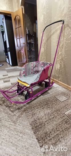 Детские санки с колесами