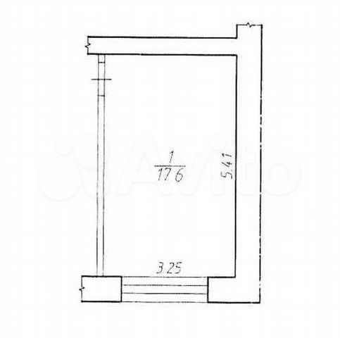 Комната 17,6 м² в 1-к., 3/9 эт.