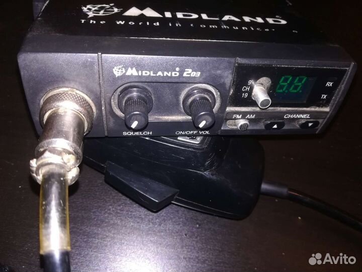 Автомобильная рация мидланд 203