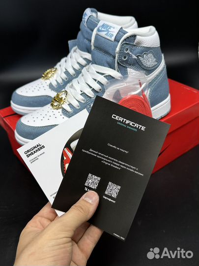 Air jordan 1 retro high og denim оригинал