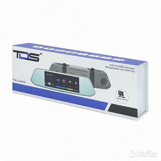 Видеорегистратор зеркало TDS TS-CAR41,парковка