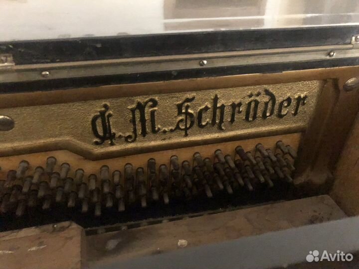 Антикварное пианино C.M.Schroder (Карл Шрёдер