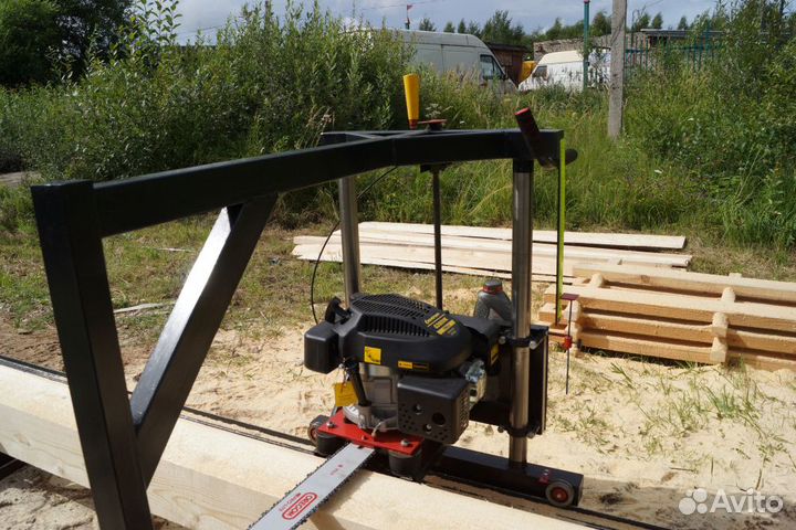 Пилорама бензиновая шинная 5.5л.с
