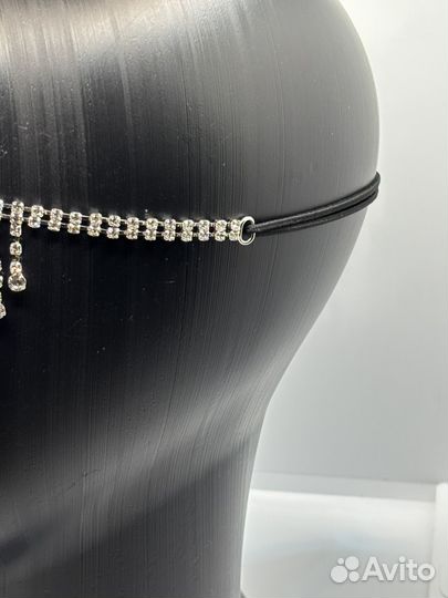 Бурга маска на лицо из страз