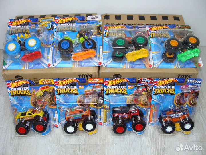 Купить Оптом Hot Wheels Monster Trucks Коробка 8 ш