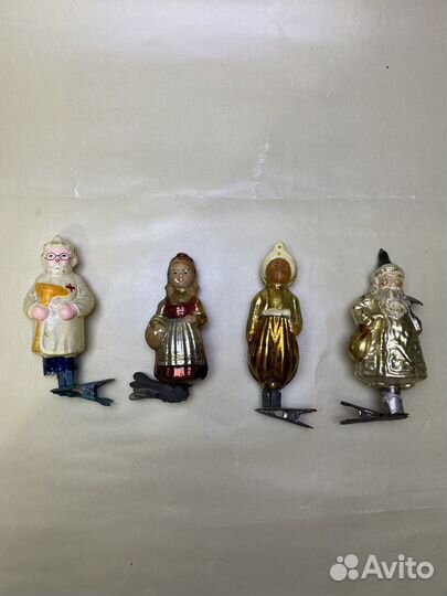 Елочные игрушки СССР на прищепке