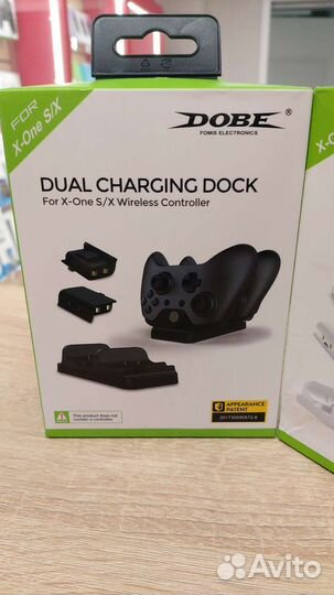 Док-станция Dobe для 2 геймпадов Xbox One S/X