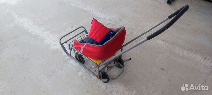 Санки с большими колесами