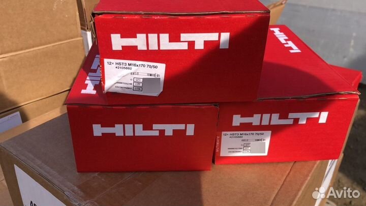 HST3 Распорный клиновой анкер hilti M16x170/70/50