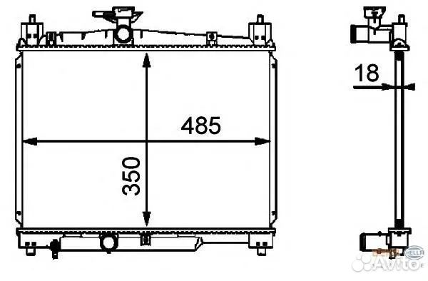 Радиатор охлаждения toyota yaris Toyota Yaris