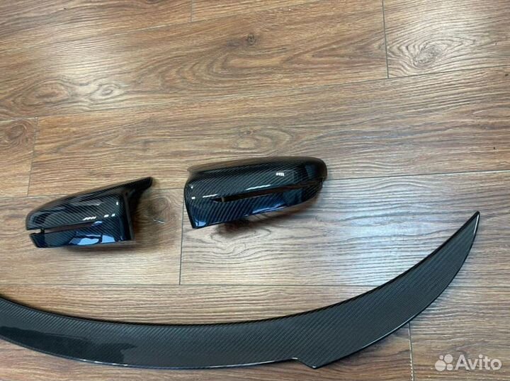 Спойлер задний + Зеркала карбон M Look BMW G15