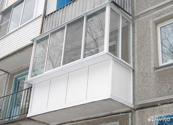 Остекление балконов и лоджий под ключ L9245