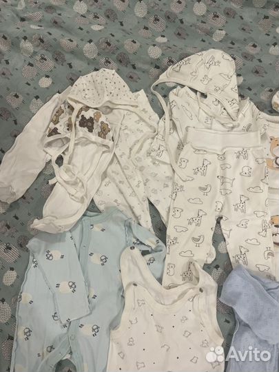 Вещи пакетом детские 56 размер 18 штук