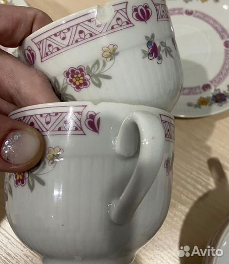 Старая Kahla. Чайный сервиз. Винтаж