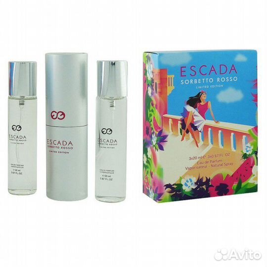 Набор ароматов Escada Sorbetto Rosso 3х20мл