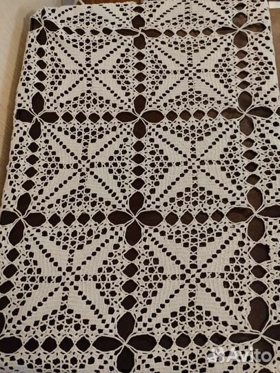 Вязаная скатерть крючком