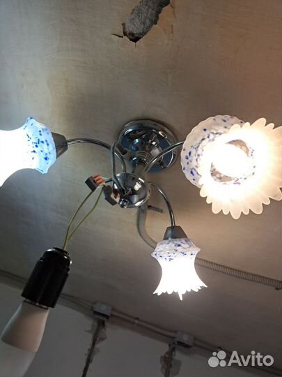 Люстра потолочная подвесная бу