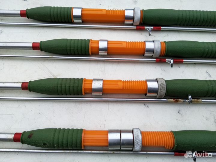 4+4 Ленинградские спиннинги + катушки