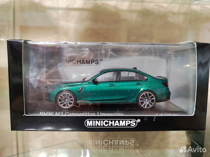 BMW M3 Competition G80 green 1/43 Minichamps