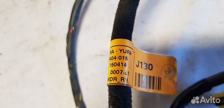 Kia Rio 3 Проводка двери задняя правая