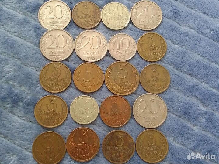 Старинные монеты на барахолки