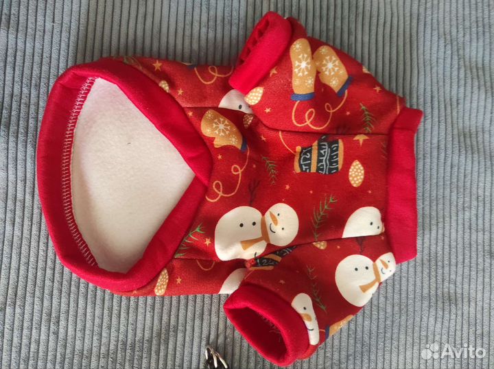 Шлейка для собаки и кофта на флисе