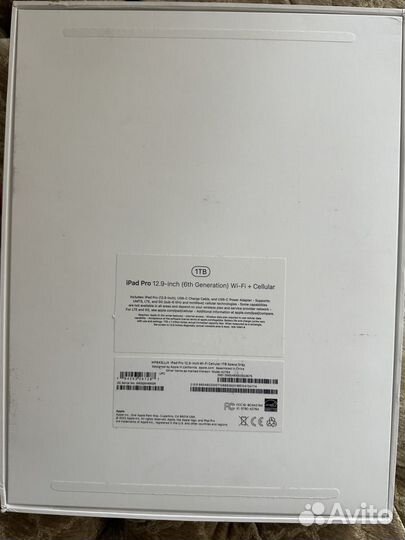 Планшет apple iPad pro 12.9 M2 2022 wifi+LTE 1тб