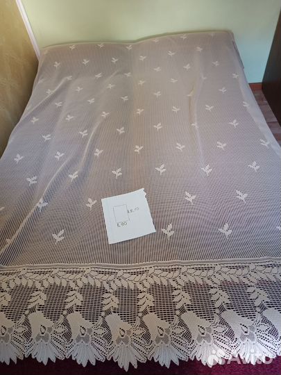 Шторы тюль бу. Скатерть кружево