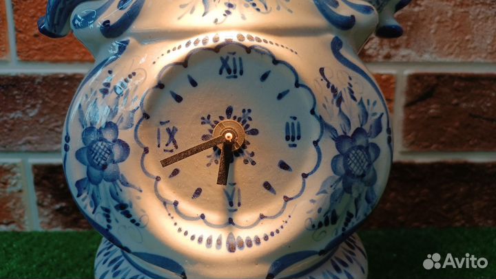 Z.0741 Каминные часы Гжель