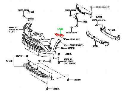 Крепление бампера переднее левое Toyota Rav4 ASA42