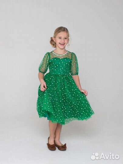 Нарядное платье для девочки на выпускной 116-134