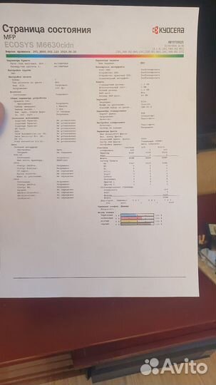 Цветное мфу kyocera ecosys M6630