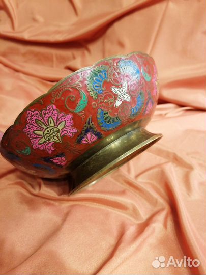 Ваза цветная инкрустированная Индия