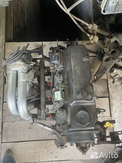 Двигатель на mitsubishi lancer 9 1.6 4g18 в сборе