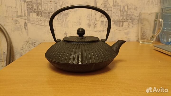 Чайник заварочный с ситечком чугунный