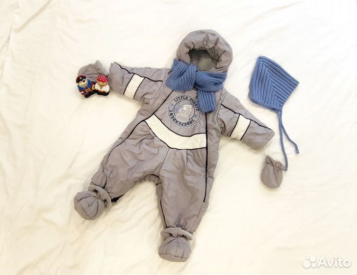 Комбинезон трансформер зимний 80 демисезонный