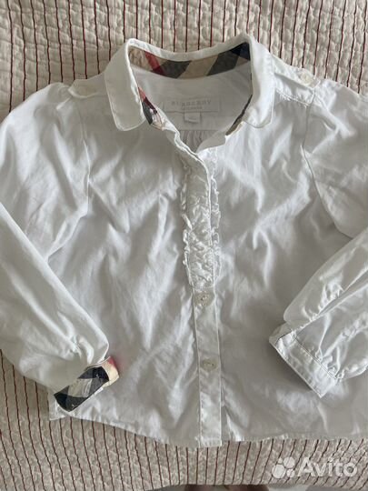Burberry рубашка на девочку 3 года