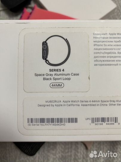 Часы apple watch 4 44 mm