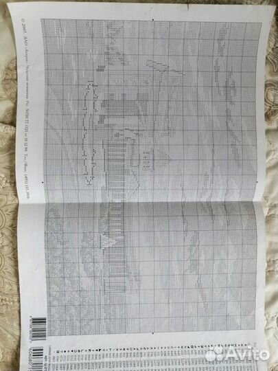 Вышивка., Казанский собор, Цветная схема