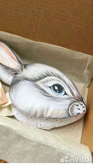 Маска зайка детская пасхальная реквизит