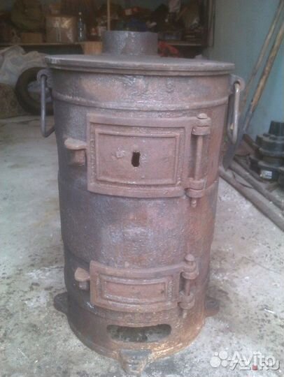 Буржуйка чугунная разборная