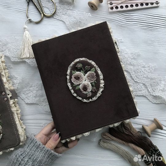 Бохо блокнот/ записная книжка с вышивкой