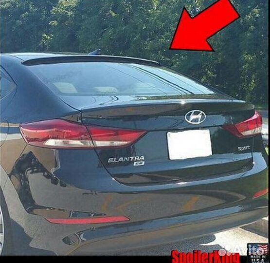Накладка на заднее стекло Hyundai Elantra 6 AD