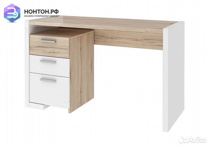 Стол письменный Венето дуб санремо / белый