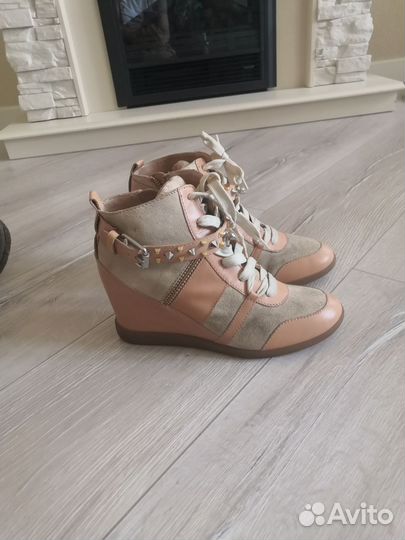 Ботильоны кожа/замша 37 р-р