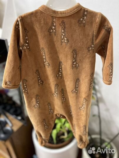 Пижама из велюра LaRedoute на 68 см